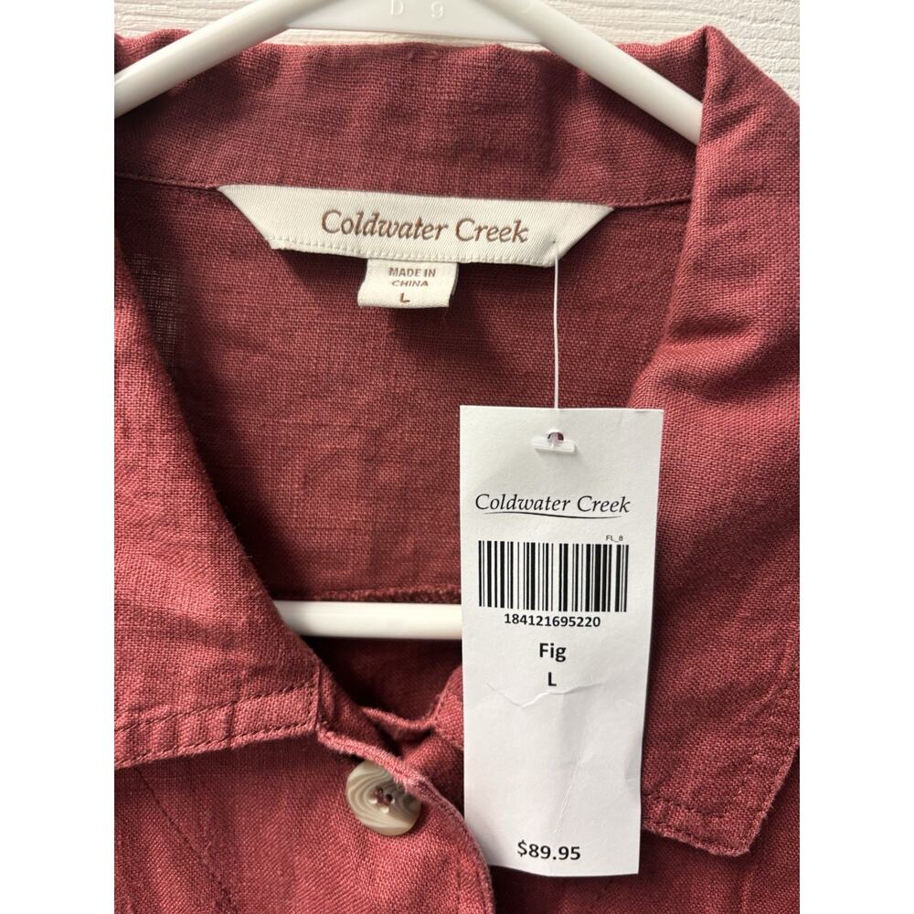 Coldwater Creek Linen Jacket New With Tags Size Large - Picture 2 of 6